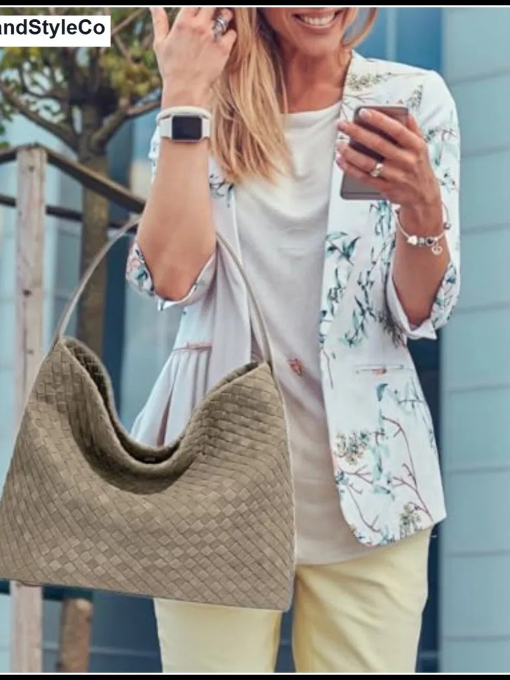 Woven Suede Hobo Bag Women Shoulder Tote Purse Leather Crossbody Strap